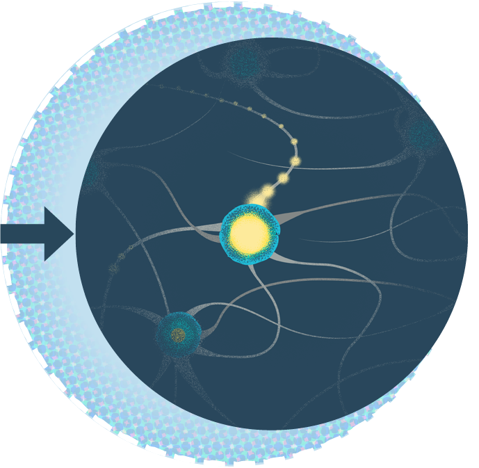 Circle graphic representing 16% reduction in the number of adults with kidney disease