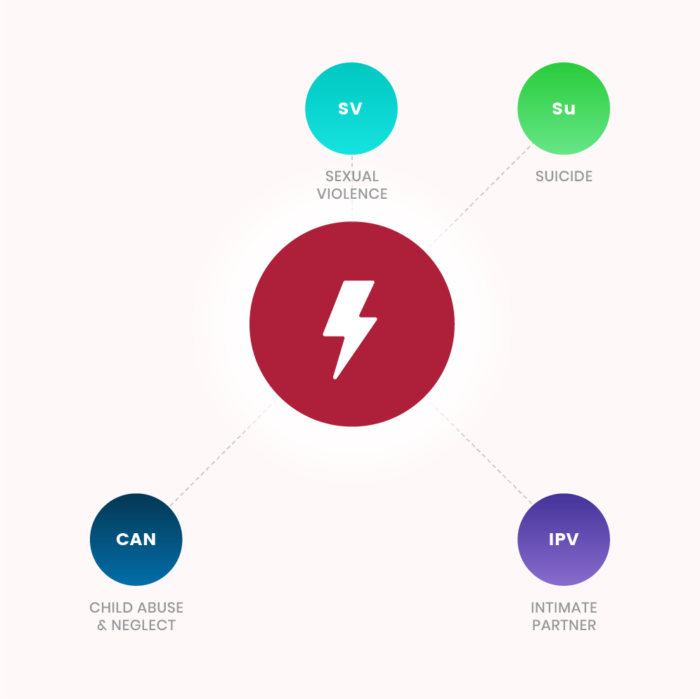Risk Factor - Weak health, educational, economic, and social policies/laws associated with sexual violence, suicide, intimate partner violence, and child abuse and neglect.