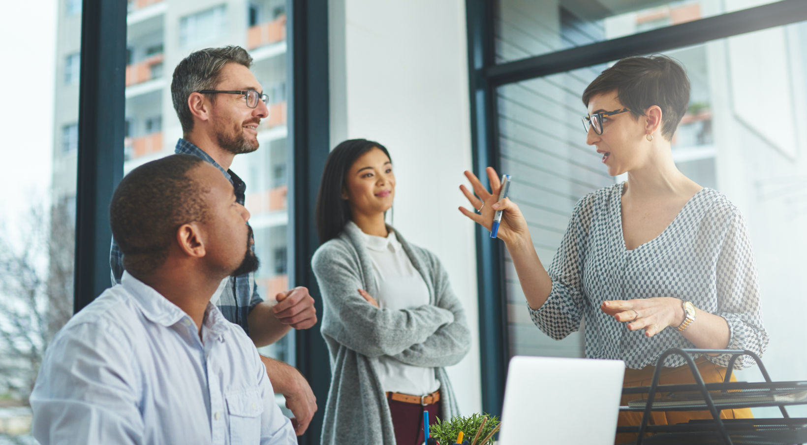 people discussing ideas